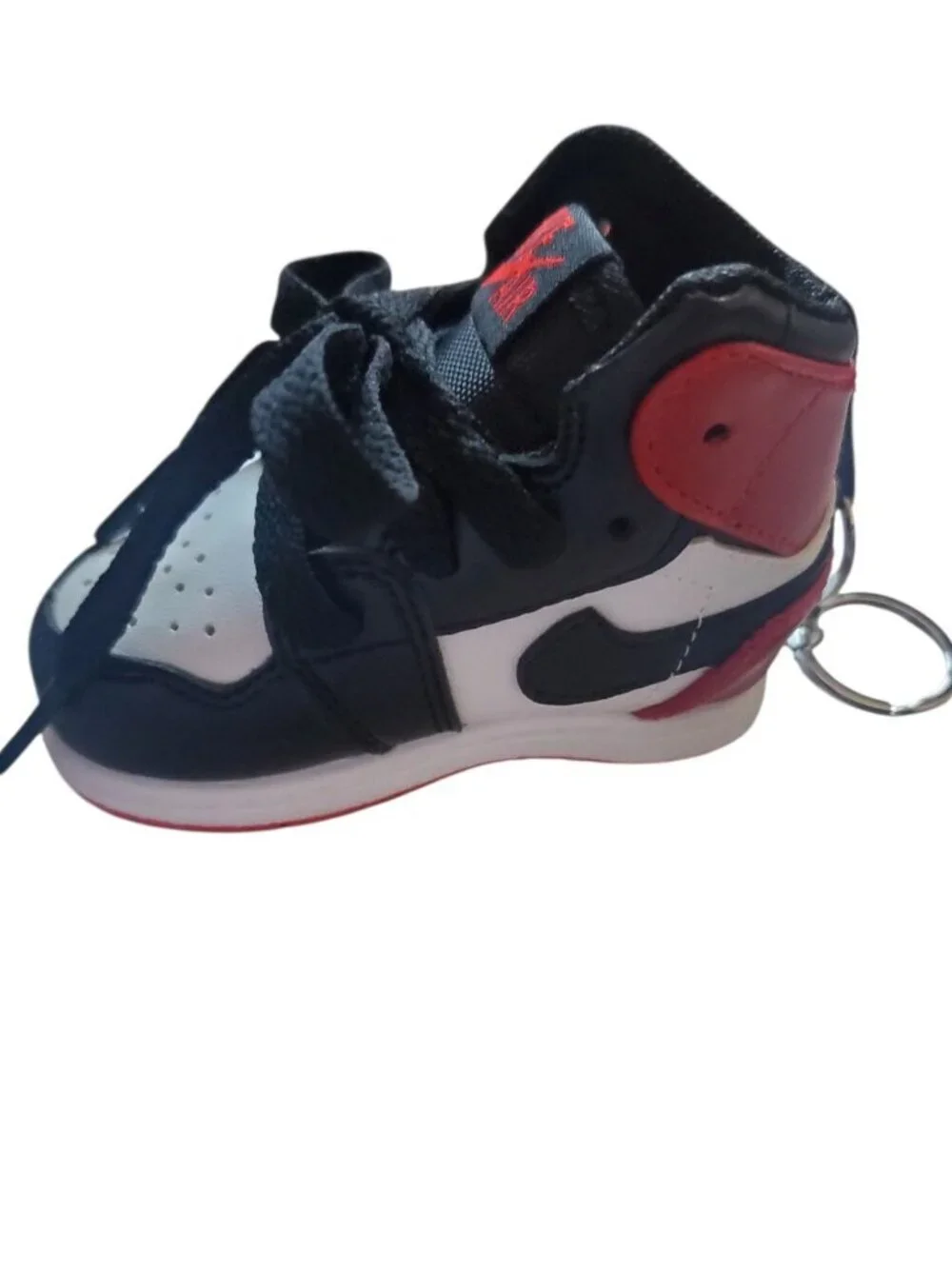 Mini Nike Air Jordan Shoe Keychain W/USB Power Bank Black/Red/White 8000mAh Capa